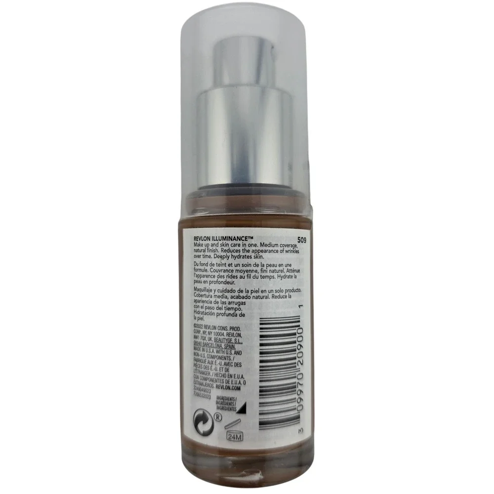 Revlon Illuminance Skin‎ Caring Foundation 509 Sandalwood Factory Sealed
